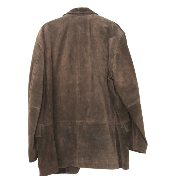 VTG Mens Size XL GAP Brown Suede Leather Jacket 2003 - Picture 8 of 14